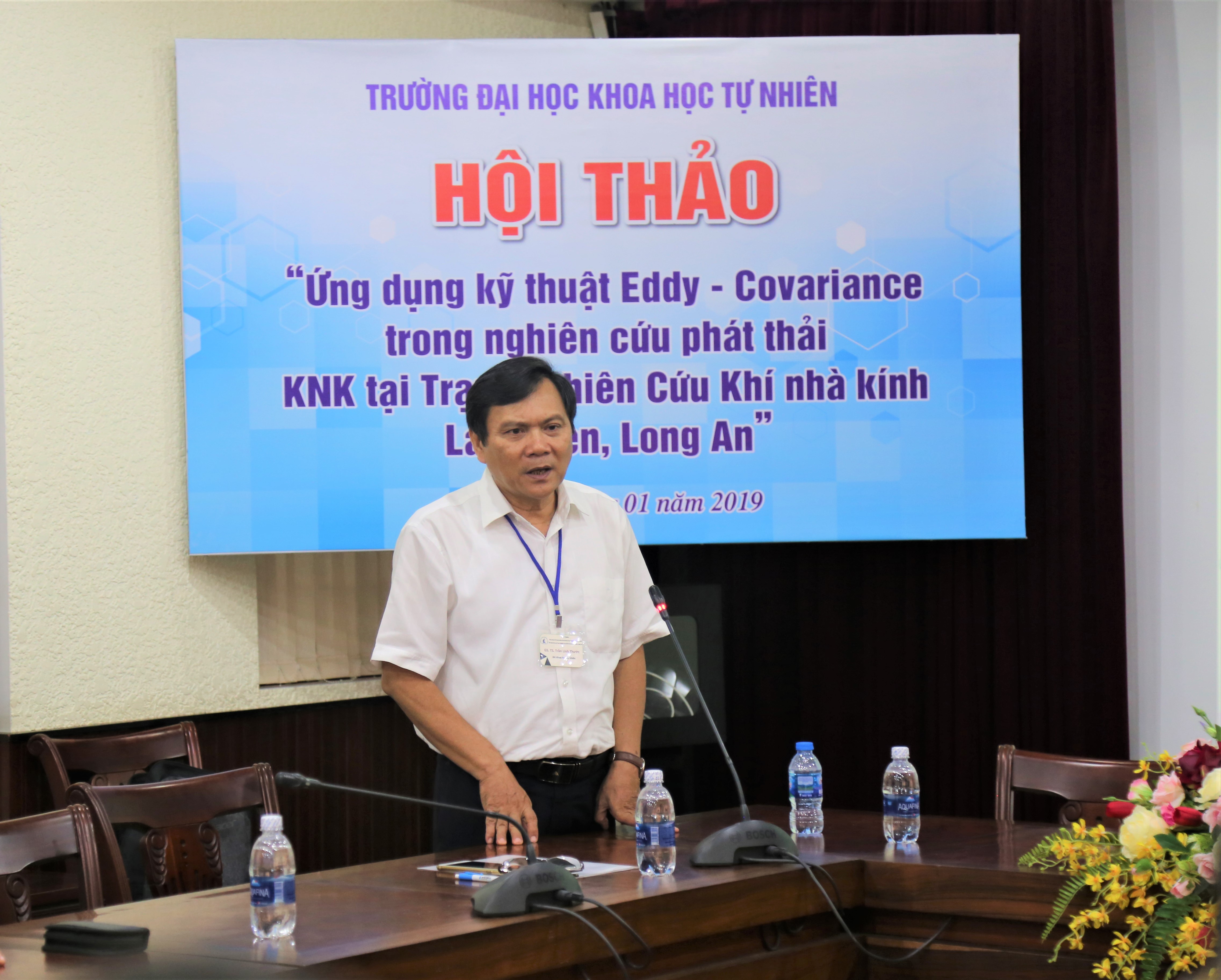 Hội thảo “Ứng dụng kỹ thuật Eddy-Convariance trong nghiên cứu phát thải khí nhà kính tại Trạm nghiên cứu Khí nhà kính Làng Sen, Long An”