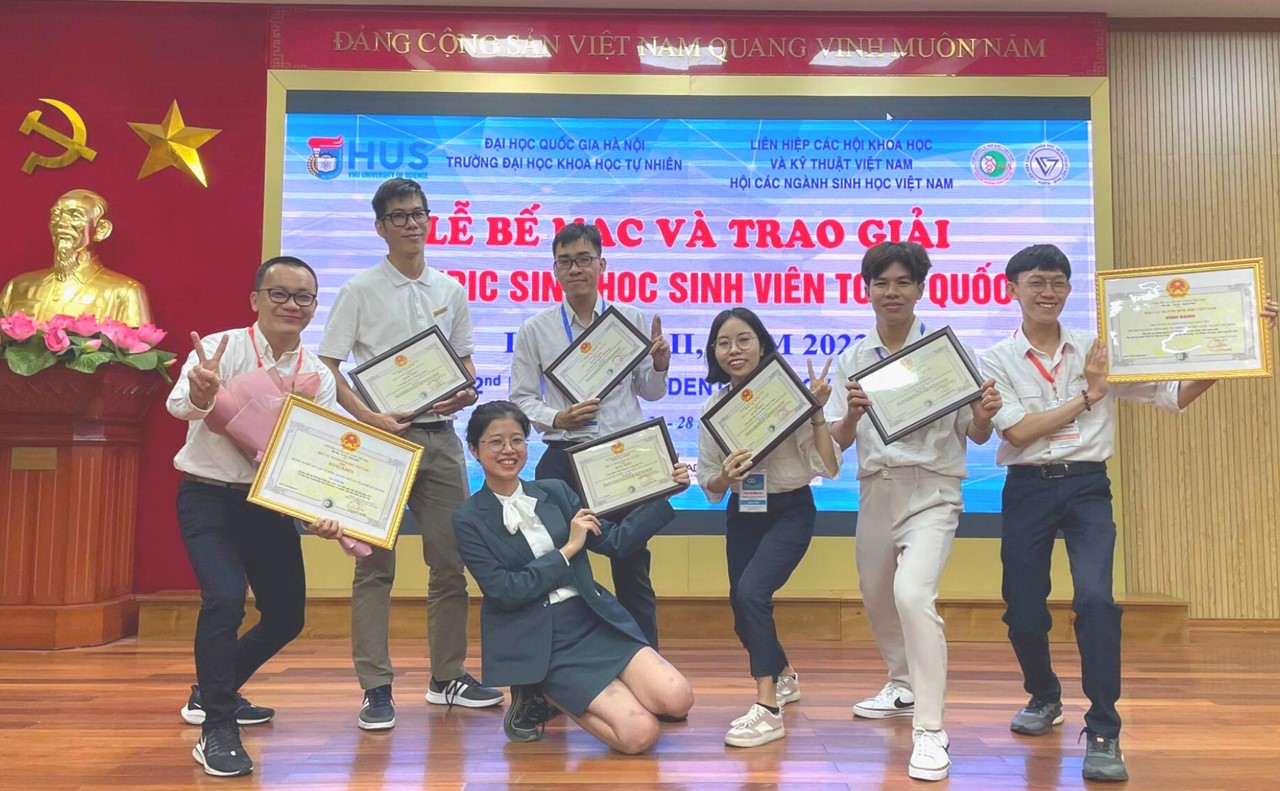 SINH VIÊN TRƯỜNG ĐẠI HỌC KHOA HỌC TỰ NHIÊN, ĐHQG-HCM ĐẠT GIẢI NHẤT OLYMPIC SINH HỌC SINH VIÊN TOÀN QUỐC LẦN THỨ 2 – NĂM 2022