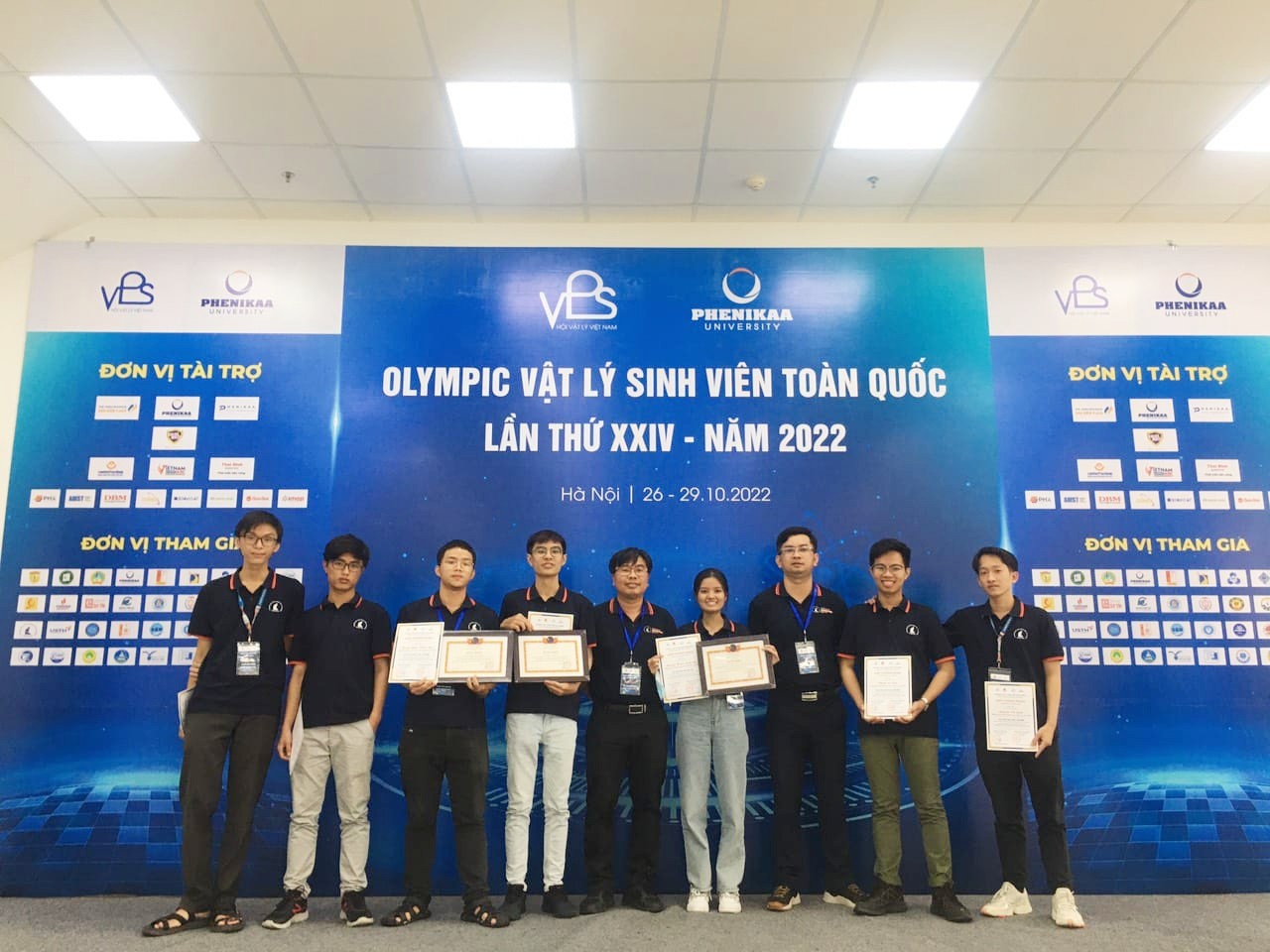 TRƯỜNG ĐH KHOA HỌC TỰ NHIÊN, ĐHQG – HCM ĐẠT GIẢI NHẤT TOÀN ĐOÀN OLYMPIC VẬT LÝ SINH VIÊN TOÀN QUỐC LẦN THỨ 24 – NĂM 2022