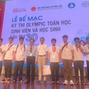 ĐỘI TUYỂN TRƯỜNG ĐẠT THÀNH TÍCH TẠI OLYMPIC TOÁN HỌC SINH VIÊN TOÀN QUỐC