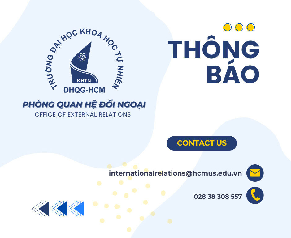 [Thông báo] Buổi chia sẻ của diễn giả Hoa Kỳ với sinh viên lĩnh vực STEM – Trường ĐH Quốc tế, ĐHQG-HCM