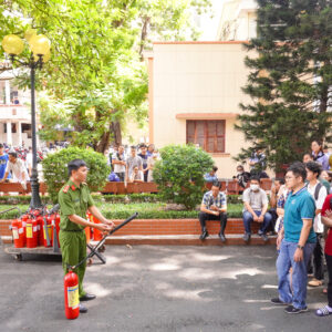 THAM GIA HUẤN LUYỆN NGHIỆP VỤ VỀ CÔNG TÁC PHÒNG CHÁY CHỮA CHÁY VÀ CỨU NẠN CỨU HỘ NĂM 2024