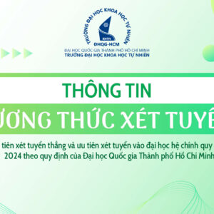 Thông báo PHƯƠNG THỨC XÉT TUYỂN 2: Ưu tiên xét tuyển thẳng và ưu tiên xét tuyển vào đại học hệ chính quy năm 2024 theo quy định của Đại học Quốc gia Thành phố Hồ Chí Minh