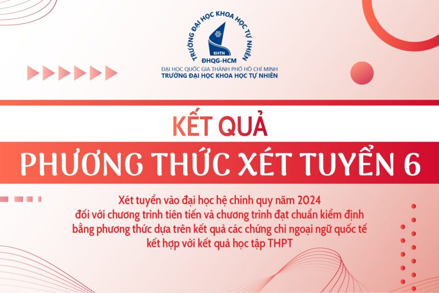 THÔNG BÁO: ĐIỂM CHUẨN TRÚNG TUYỂN PHƯƠNG THỨC XÉT TUYỂN 6 NĂM 2024